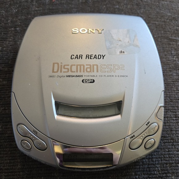 Sony Other - Sony Discman Car Ready ESP2 Digital Mega Bass Portable‎ CD Player D-E206CK Read!